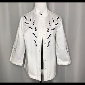 Bob Mackie laser cut jacket